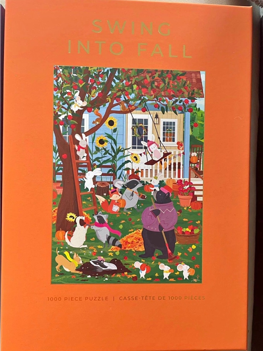 Orange 'Swing Into Fall' Small Pets Puzzle Box